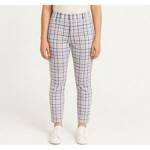 GAP Women's Plaid Signature Skinny‎ Ankle Pants Gingham Mid Rise Stretch Size 00